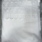 Vintage White Wamsutta Supercale Twin Flat Sheet  50% Cotton, 50% Polyester