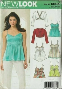 TOPS & CHAQUETA CORTA Misses' (talla 6 - 16) - NUEVO LOOK patrón 6604 - Imagen 1 de 1