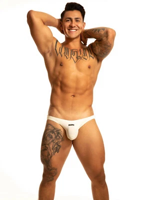 N2N Bodywear Hombres Marfil Pequeña Playa Bikini Traje de Baño Ropa Interior Talla S M, L XL Foto 1 de 4