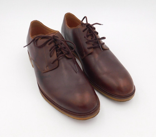 Clarks da uomo Clarkdale Moon Oxford marrone scuro in pelle taglia 12