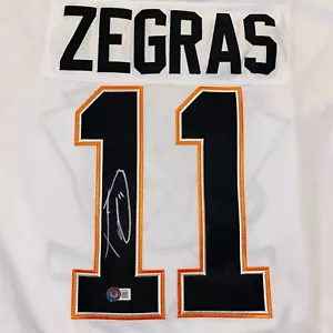 TREVOR ZEGRAS ANAHEIM DUCKS SIGNED / AUTOGRAPHED JERSEY BAS COA NICE!! - Picture 1 of 3