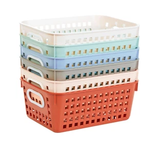 6 Pack Medium Baskets Boho Storage Decorative Organizers Home Decor - Picture 1 of 12