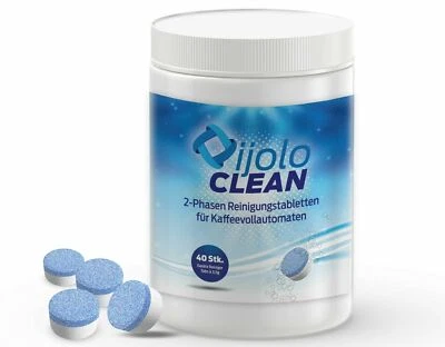 IJOLO CLEAN 2-Phasen Reinigungstabletten Kaffeevollautomat kompatibel mit Jura, De'Longhi
