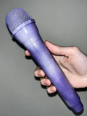 Juguete de micrófono de utilería con salpicaduras nacaradas púrpura/rosa - Accesorio para foto/disfraz Foto 1 de 4