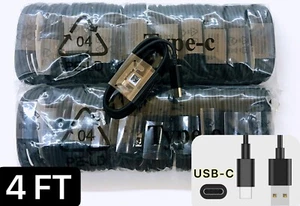 Bulk Lot USB-C Type C  Cable For Samsung S10 S20 Fast Charger Charging Cord - Picture 1 of 10