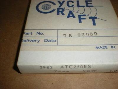 NOS Cycle Craft Piston Rings, (+050) 2nd over 1985 1985 Honda ATC250 ES, TRX300 - Image 1 of 3