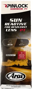 Arai Pinlock Sun Reactive lens fits Max Vision I-Type Visors with browvents
