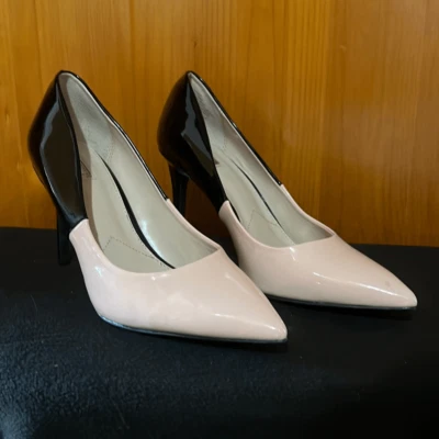 Zapatos de tacón Jennifer Lopez para mujer rosa negro punta charol talla 11 Foto 1 de 4