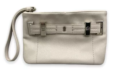 J-Lo By Jennifer Lopez Wristlet Clutch Hand Bag #73277 Silver Acts 9X6 - Image 1 of 4