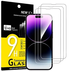 3 Pack Designed for iPhone 14 Pro Max 67" Screen Protector Tempered Glass Cas... - Picture 1 of 9