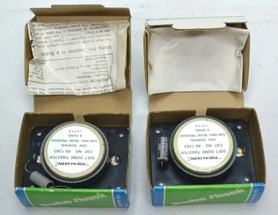 Lote de dos altavoces tweeter Radio Shack NOS Soft Dome - Cat. No. 40-1283 Foto 1 de 4