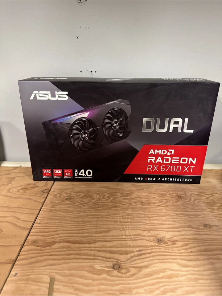 ASUS Dual Radeon RX 6700 XT - 12GB Brand New Factory Sealed In Box - Image 1 of 4