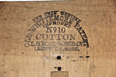 Pair of Whittemore Patent No. 10 Cotton Carders L.S. Watson & Co. Textile Tools - Image 1 of 4