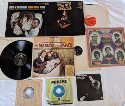 10 Records Mamas The Papas, Monkees, 5th Dimension, The Byrds Jefferson Airplane - Image 1 of 4