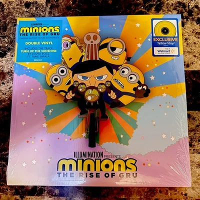 minions The Rise of GRU Soundtrack, 2 LP, Walmart Yellow Vinyl, Sealed - Image 1 of 4
