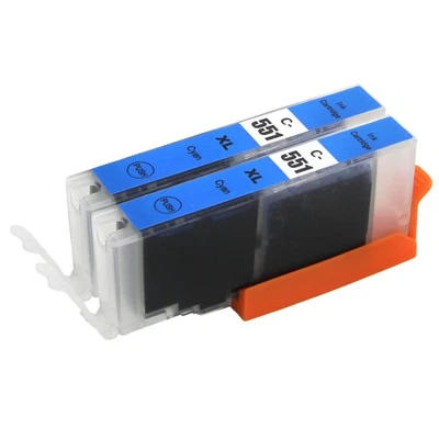 2 Druckerpatronen Cyan für Canon PIXMA iP7200 iX6850 MG5650 MG6650 MX725 - Bild 1 von 4