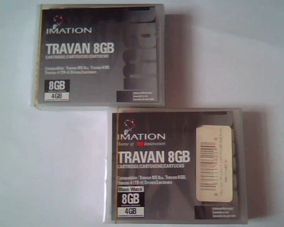 Data Cartridge Storage Imation Travan 8GM NS TR-4 3M - SET of 2 BRAND NEW - Imagem 1 de 3