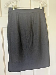 FALDA BANANA REPUBLIC MUJER NEGRA CREMALLERA LATERAL COMPLETA MEZCLA LANA - TALLA 4 PETITE - Imagen 1 de 11