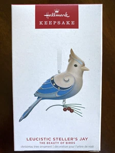 Hallmark 2023 Leucistic Steller's Jay Beauty of Birds Limited Keepsake MIB - Picture 1 of 3