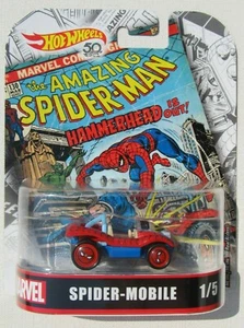 HOT WHEELS MARVEL 50 YEARS RETRO SPIDER-MAN MOBILE 1/5 - Picture 1 of 3