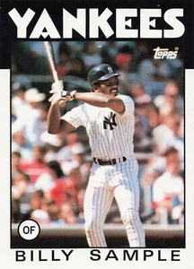 1986 Topps Baseball Billy Sample New York Yankees #533 - A - Picture 1 of 2
