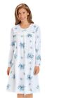 Gown Ribbon & Lace Trim Floral Long Sleeve Nightgown XXL Bouquet Soft NWT