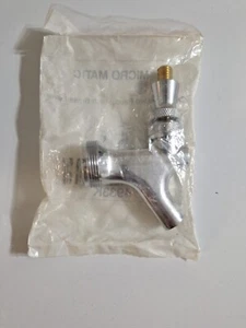 Micro Matic 4933K Draught Beer Faucet, Chrome Brass, Brass Lever New - Picture 1 of 3