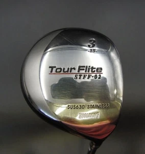 Japanese Tour Flite Stff-02 15º 3 Wood Regular Graphite Shaft Spalding Grip - Picture 1 of 5