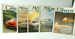 Dealer Brochures 1980 Chevrolet Camaro Monte Carlo Malibu Monza Chevette -GL - Picture 1 of 6