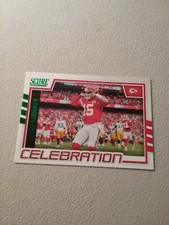 Patrick Mahomes Celebration Green Card 2022 Score Football