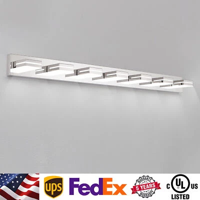 Lámpara de Pared LED Cromada 55" 6 Luces para Baño Sobre Espejo Foto 1 de 4