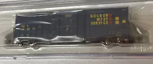 RAPIDO TRAINS N-SCALE B-100-40 BOXCAR--GOLDEN WEST SERVICE-140017 VCY - Picture 1 of 1
