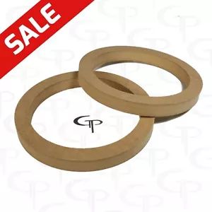 6.5 inch Speaker Rings MDF GP Car Audio Mounting Spacer 1 PAIR - Picture 1 of 2