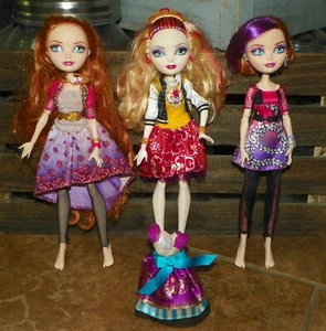 3 Mattel EVER AFTER HIGH Gelenkpuppen Apfelweiß Mohn Holly O' Hair + mehr - Bild 1 von 21