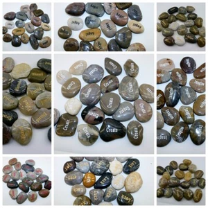 Lote de 40 piezas Piedras de Palabra Inspiradoras Grabadas Lograr Creer Sueño Esperanza Fe Amor - Imagen 1 de 57