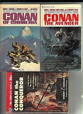 CONAN THE CONQUEROR (#D-36), CONAN OF CIMMERIA, CONAN THE AVENGER Robert Howard - Image 1 of 4