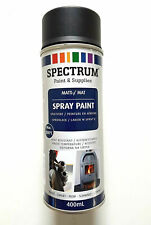 Produktbild - SPECTRUM Lack Spray 400ml schwarz matt, hitzebeständig 800 °C Motor, Ofen, usw.