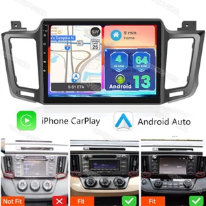 Radio estéreo para automóvil Apple Carplay para Toyota RAV4 2013-2018 Android 13 GPS navegación BT - Imagen 1 de 16