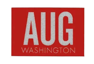 1977-1999 'AUG' August WASHINGTON TAB Aufkleber für Vintage Nummernschilder-NiceRepo - Bild 1 von 3