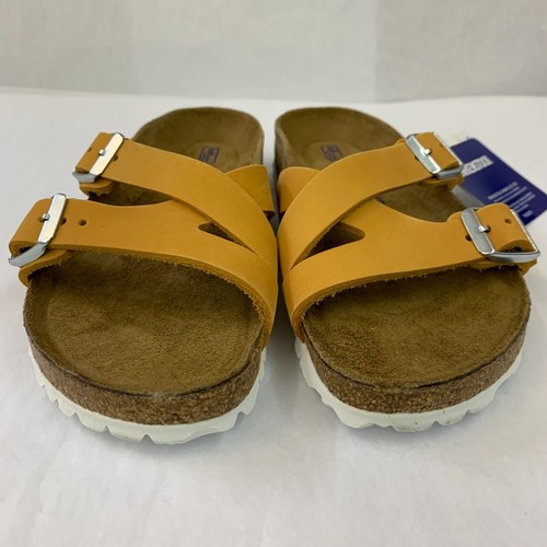 NEW BALANCE Birkenstock nuovo con scatola Yao Balance albicocca nabuk plantare morbido reg misura a scelta