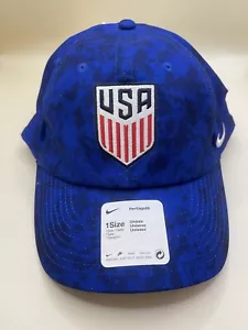 Gorra para hombre Nike Team USA Heritage 86 Unissex ajustable talla única azul nueva - Imagen 1 de 3