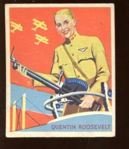 1934 National Chicle R136 Sky Birds #18 Quentin Roosevelt EX