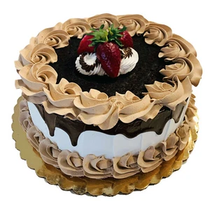 DEZICAKES Fake Cake  Artificial Food Chocolate Drizzle Strawberry Cake Large - Picture 1 of 10
