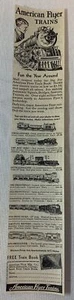1931 AMERICAN FLYER TRAINS model railroad ad ~ Klondike,Red Bird,Frontenac, more - Bild 1 von 1