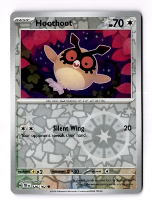 Hoothoot 126/162 Sv05: Temporal Forces Reverse Holo - Image 1 of 3