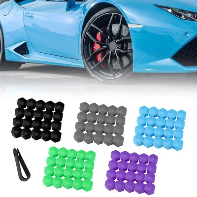 CUBIERTAS DE PERNO DE TUERCA DE RUEDA DE 17 MM TAPAS DE BLOQUEO GRIS REDONDO para Audi A1 A3 A4 A5 A6 A7 Foto 1 de 4