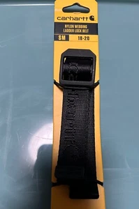 Carhartt Nylon 25mm Webbing Ladder Lock Belt - Black - WB5661-K 18-20 Small Boy - Picture 1 of 4