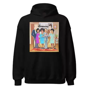 The Jeffersons Hoodie Blended Cotton Midweight Crew Neck Unisex Hooded Pullover - Picture 1 of 8
