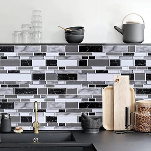 Peel and Stick Backsplash Wallpaper Kitchen 11.8" x 78.7"Tile Waterproof.. - Picture 1 of 12