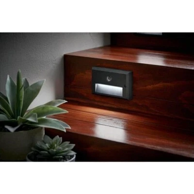 Hampton Bay Low Voltage LED Black Motion Sensing Stair Light 1006 684 888 - Image 1 of 2
